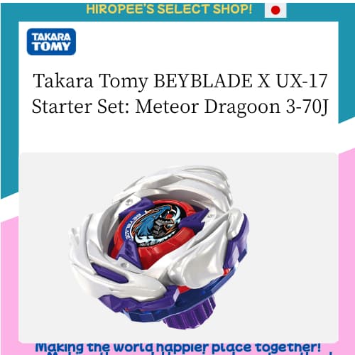 Conjunto Inicial Takara Tomy BEYBLADE X UX-17 : Dragoon De Meteoros 3-70J