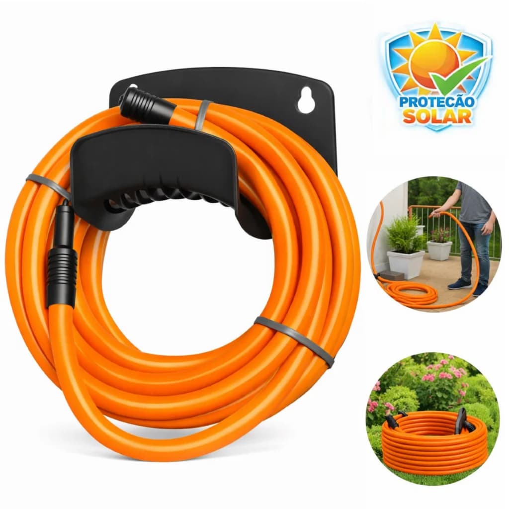 Mangueira Silicone 7/16 Anti Dobras com Esguicho Engate Reforçada