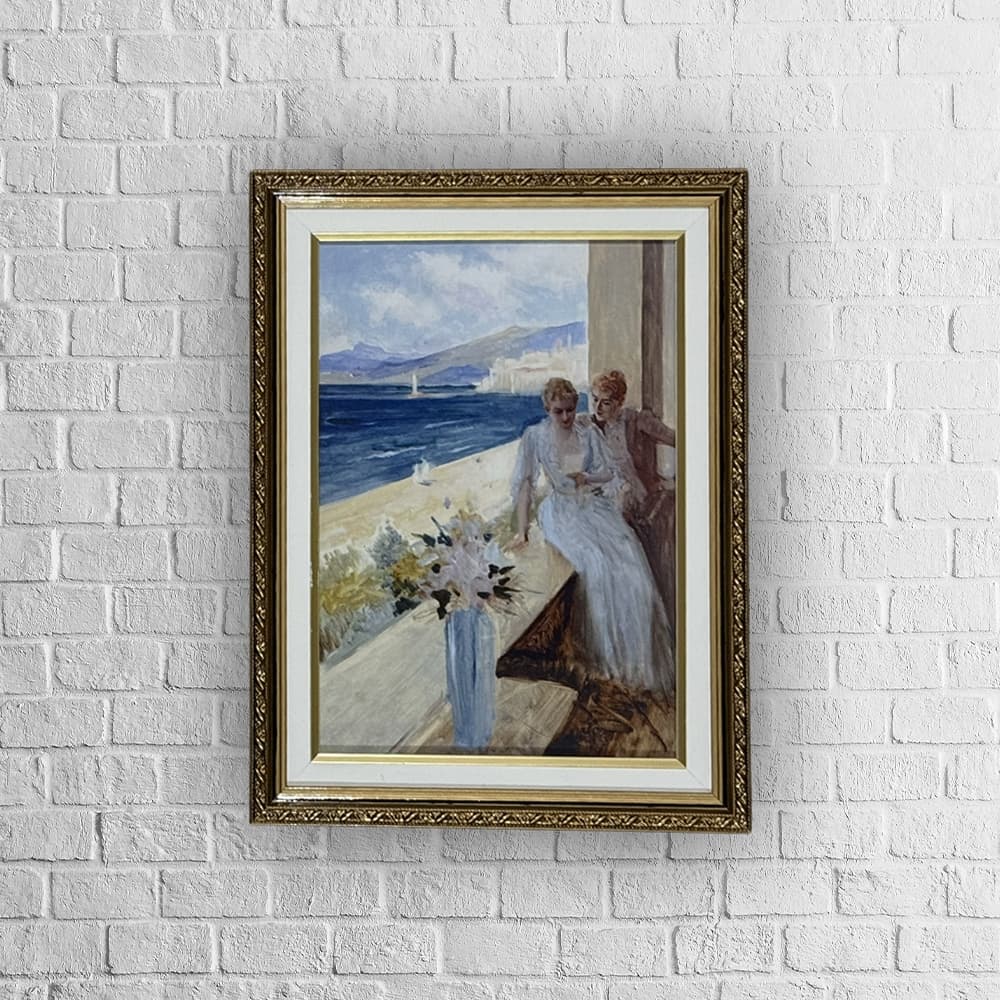 Quadro decorativo - arte clássica - The artist's wife and Emilie Von Etter