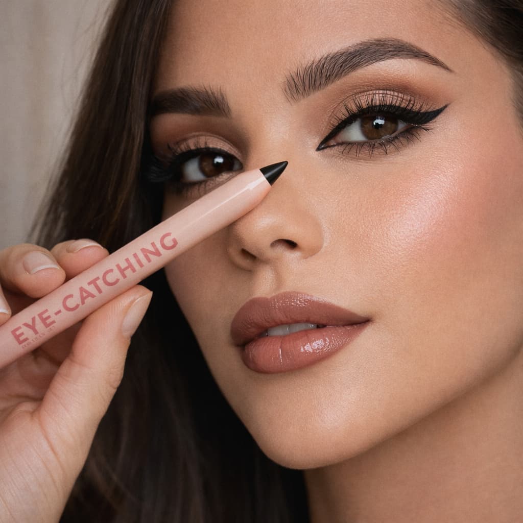Lápis de Olhos Eye Catching Alta Pigmentação Traço Preciso, Longa Duração e Olhar Intenso