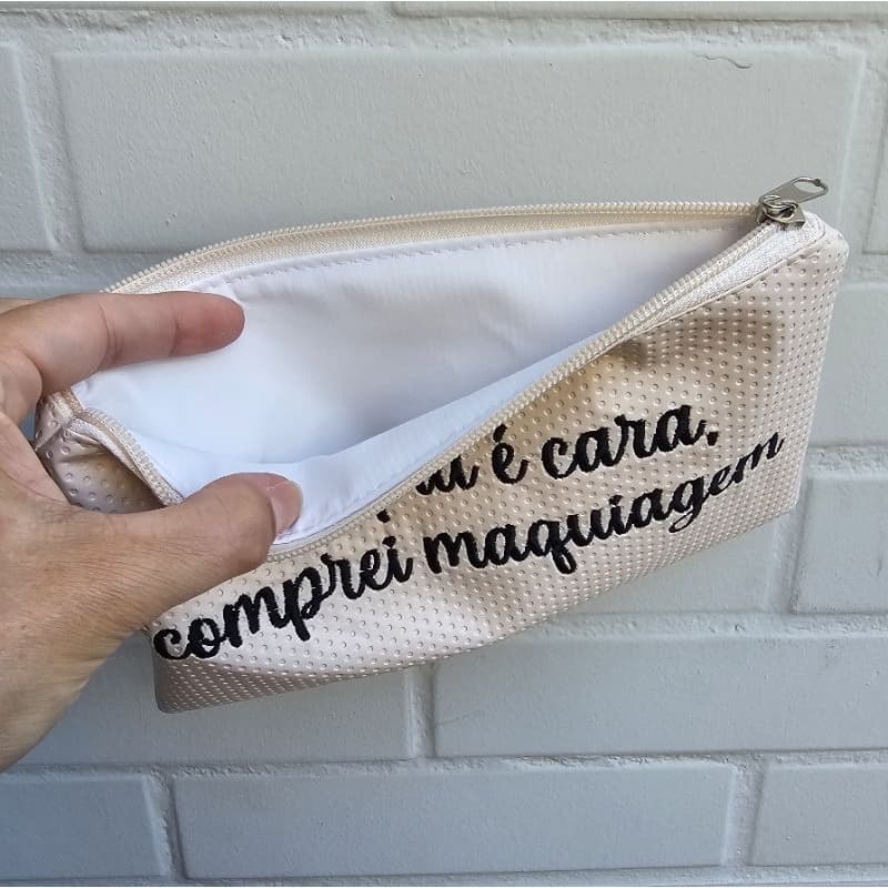 Necessaire feminina frases sinceras, presente criativo, estojo, maquiagem, dia dos namorados