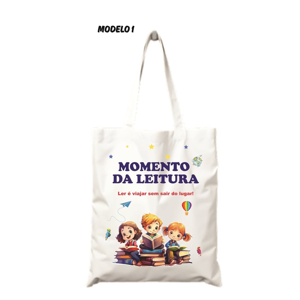 SACOLA DE LEITURA| SACOLA VIAJANTE| SACOLA MULTIFUNCIONAL |