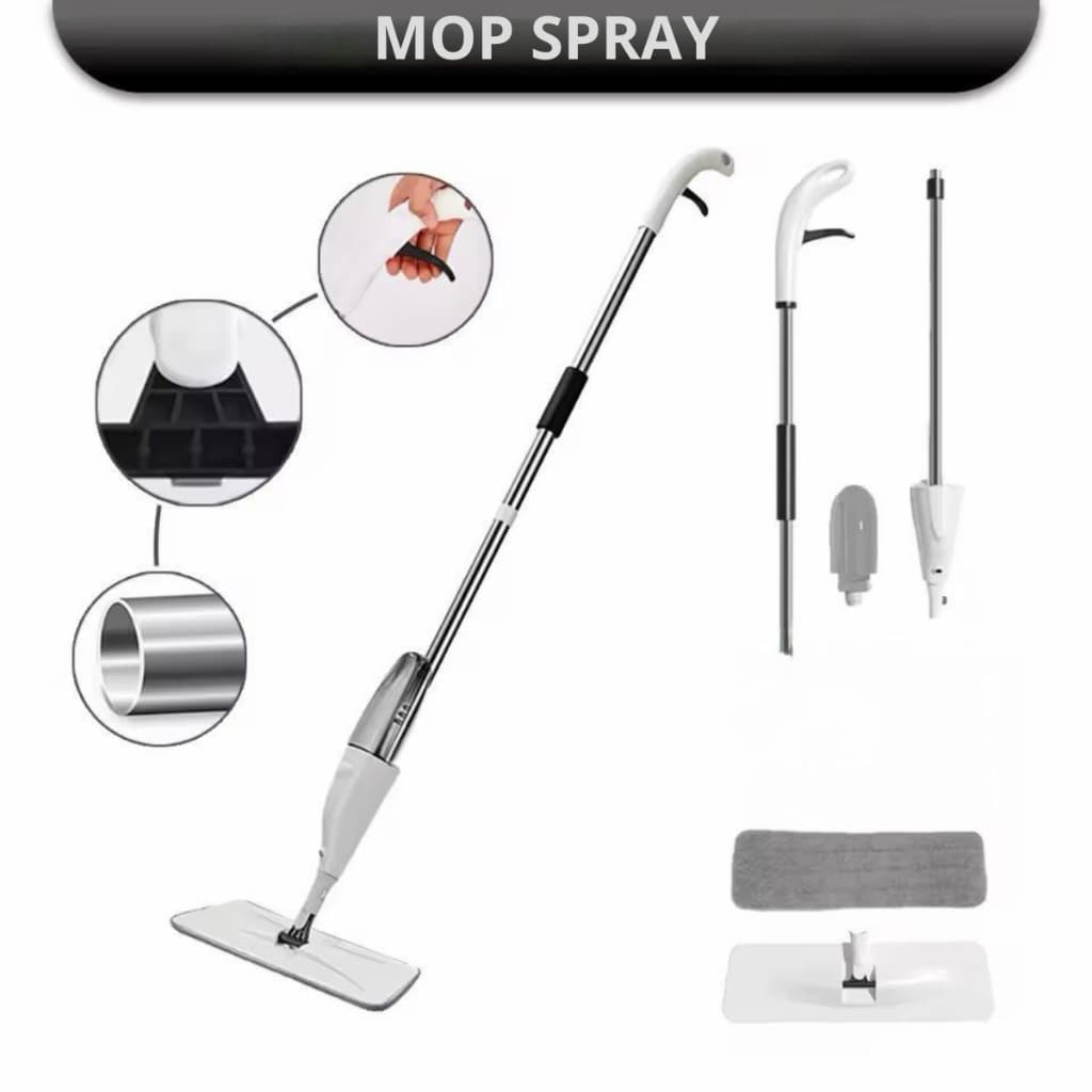 Mop Spray Esfregão Vassoura Mágica Com Reservatório e Refil