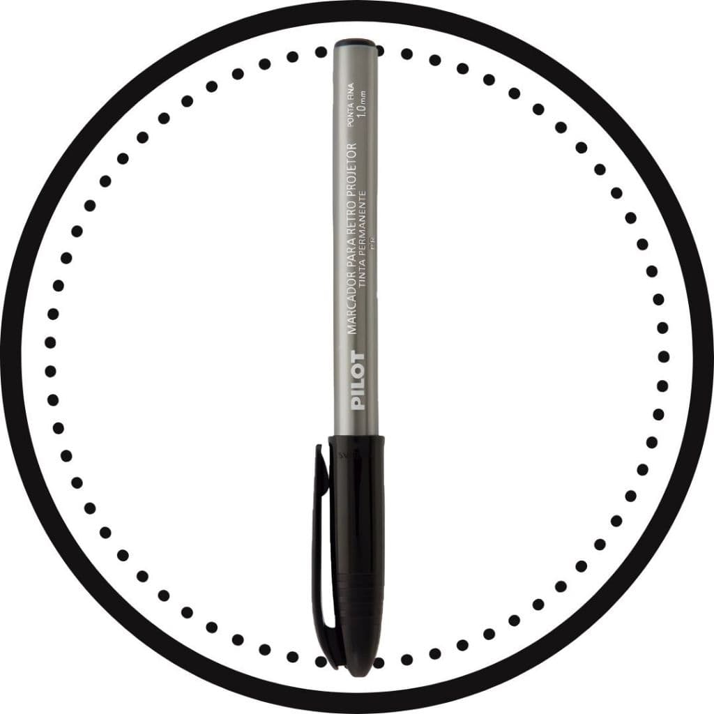 Marcador Retro Projetor 1.0 Preto Pilot - Unidade