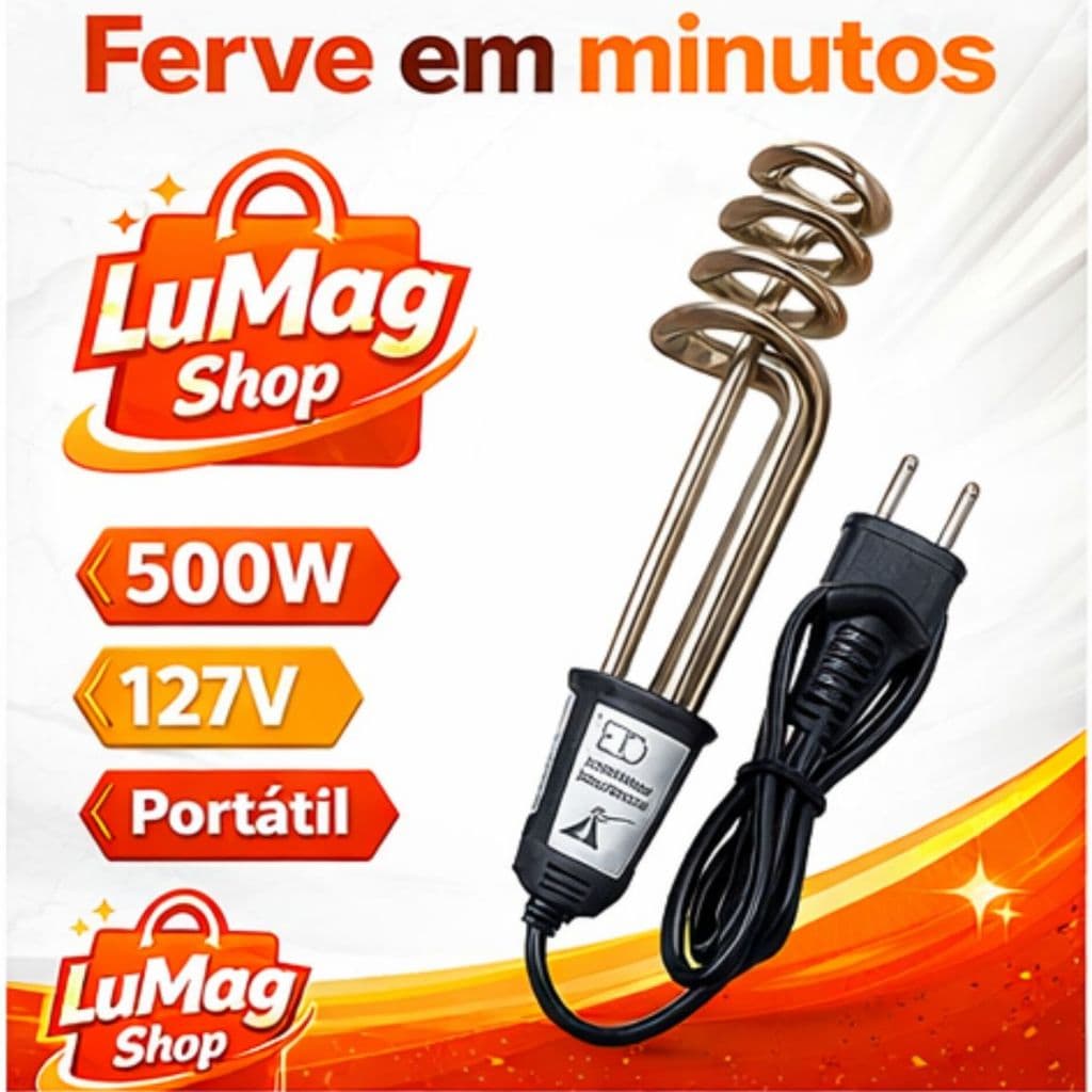 Ebulidor Elétrico 500W 127V 220V Ferve Água Rápido Portátil Aquecedor De Água Para Café Chá
