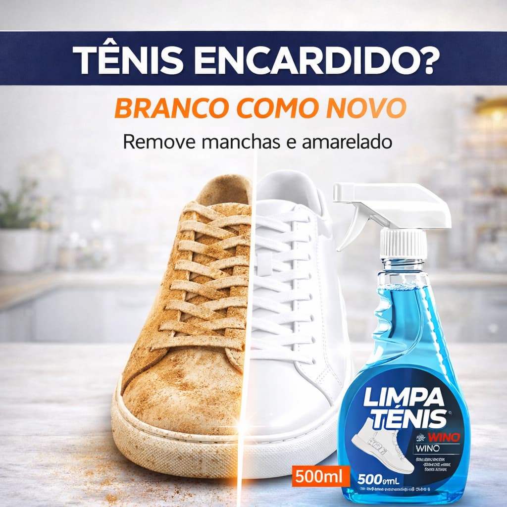 Limpa Tenis Branco Provita Spray Premium 500Ml Limpeza Profunda Remove Sujeira Pesada Manchas Odores