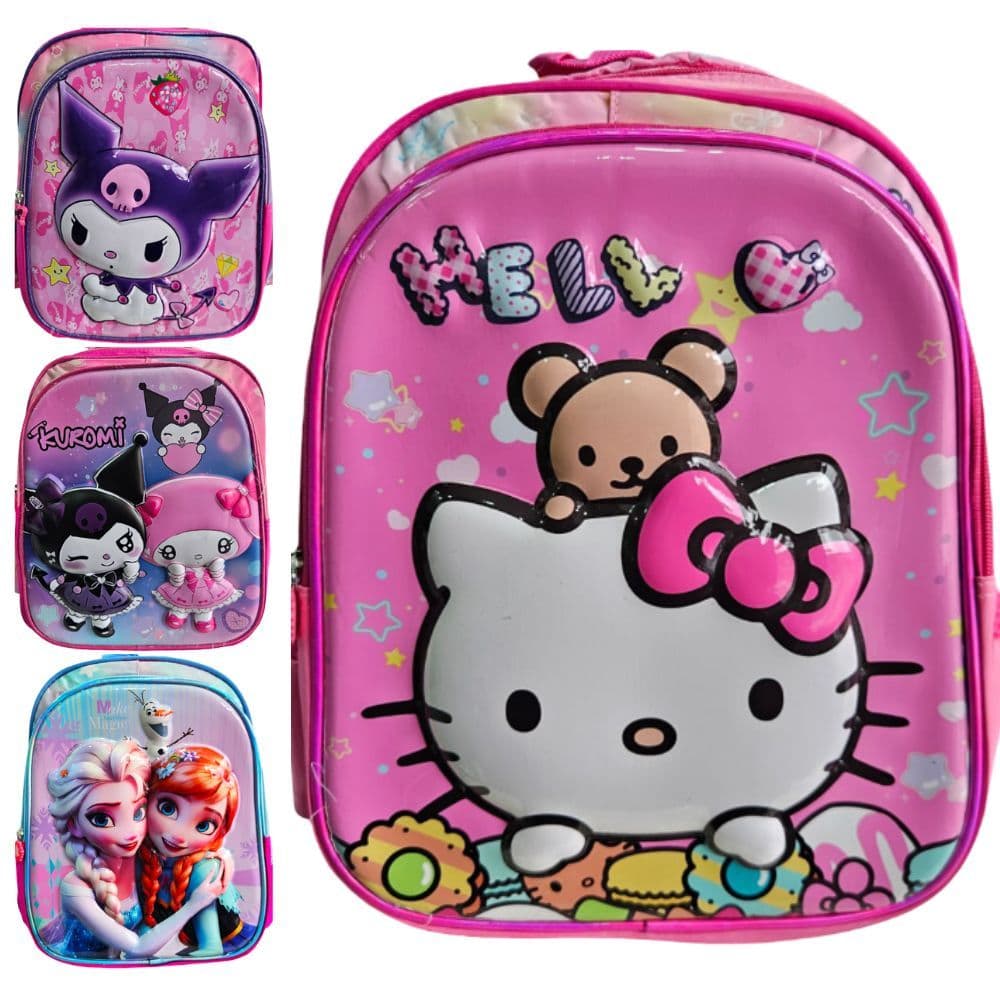 Mochila Infantil Escolar Menina Criança Bolsa Feminina Chenson Personagem Barbie Frozen Princesas Escola Passeio