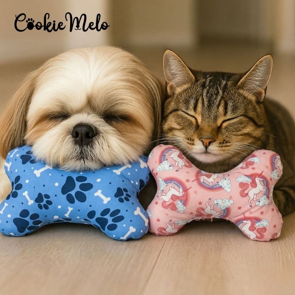 Travesseiro Pet Osso Macio Gato Cachorro Almofada Pet Para Descanso Confortável Antialérgica