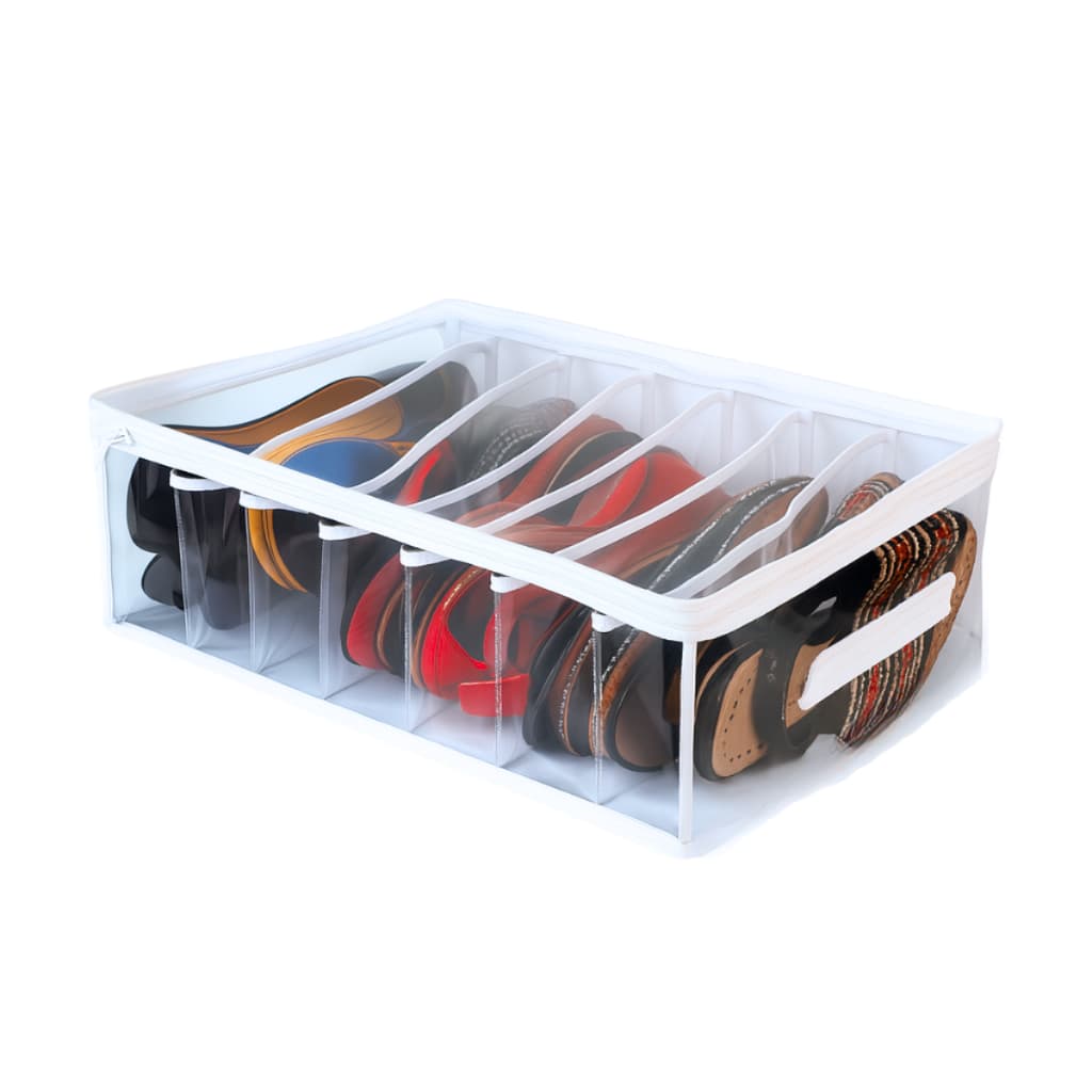 Kit Colmeia Organizadora de Gavetas Fechada Tampa G (40x30x13) com 7 divisórias para sapato, calçado, roupa, anti-poeira