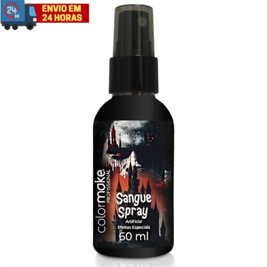 Sangue Spray Artificial Colormake Maquiagem Profissional 60ml Halloween Carnaval Cosplay