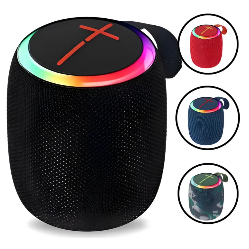 Caixa De Som Bluetooth 50w Graves Potentes Bass Boost Alta  Portatil Caixinha Super Alta Com Leds RGB Ipx6 Aprova d'água