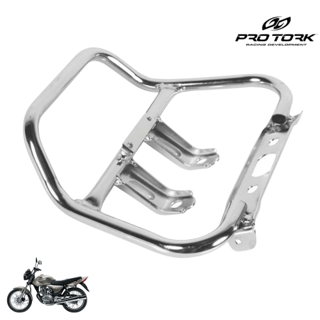 Alça Traseira Em Aço Modelo Especial Moto Honda Titan 125 2000 À 2004 e Fan 125 2005 À 2008 Pro Tork