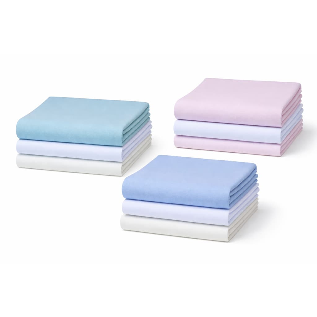 Kit 3 Cueiro Papi Karinho Flanelado Algodão Liso 80x50cm Enxoval Bebê