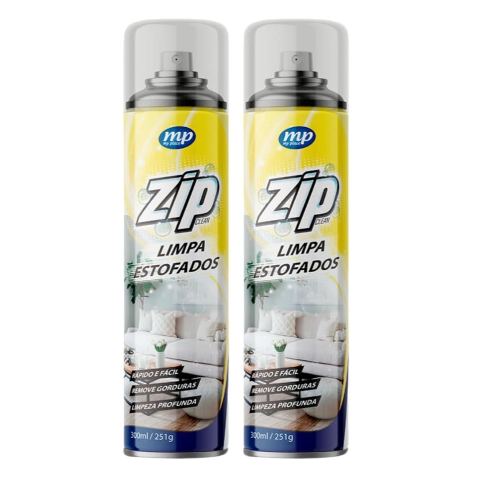 Limpador ZIP Limpa Estofados Profundo Remove Manchas Sem Extratora Fácil e Rápido