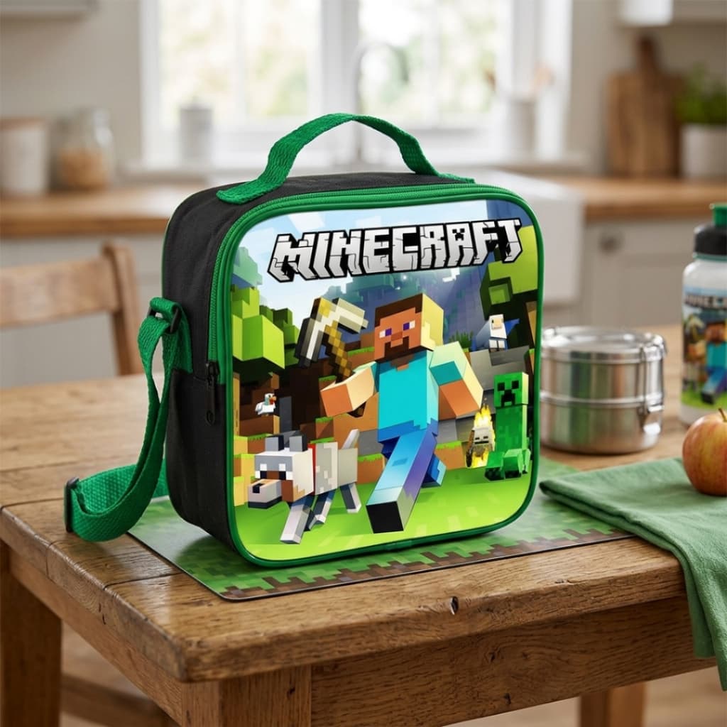 Lancheira Térmica Infantil Masculino Minecraft