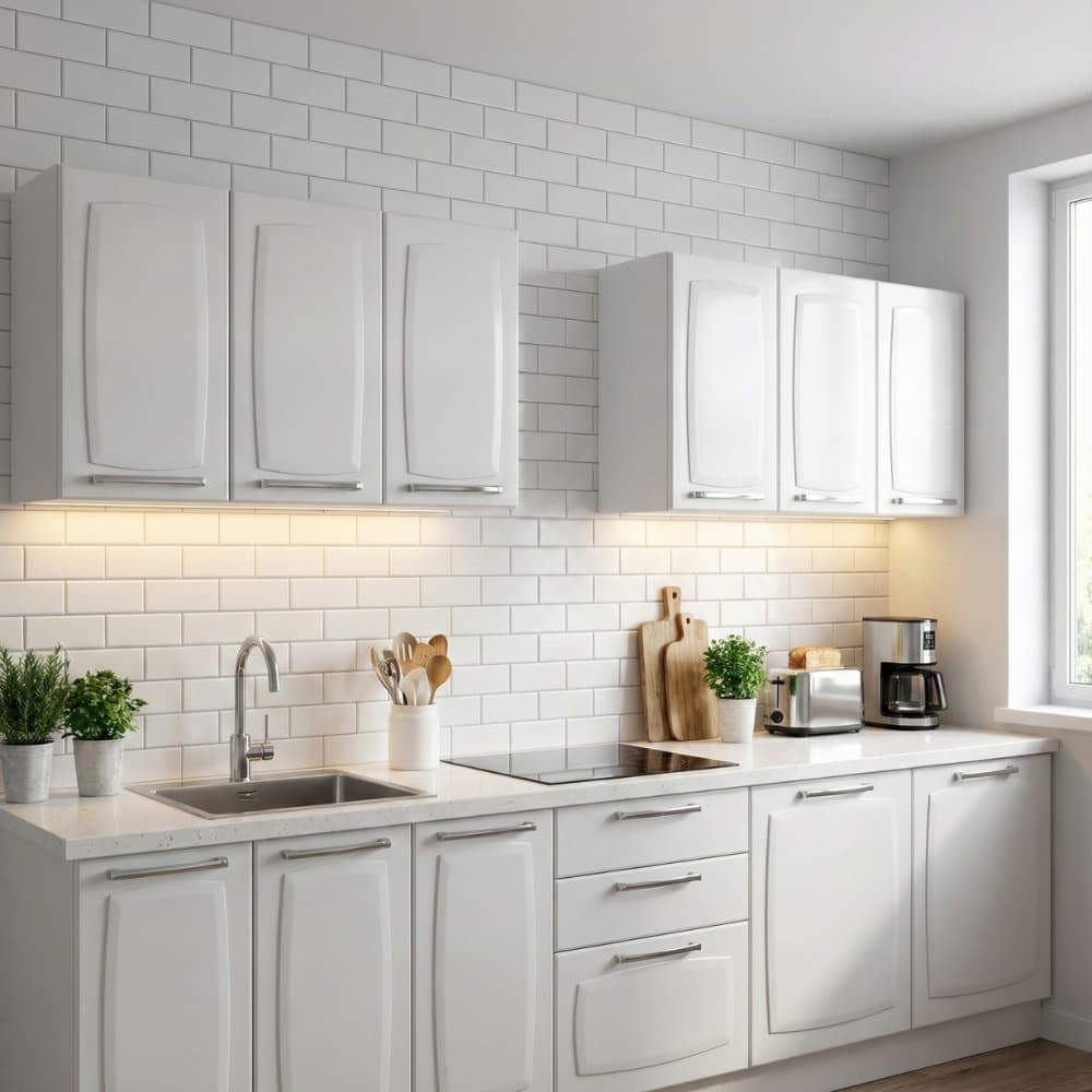 🏷️ Armário de Cozinha Aéreo 3 Portas Branco Luce – LIQUIDAÇÃO com PREÇO BAIXO!