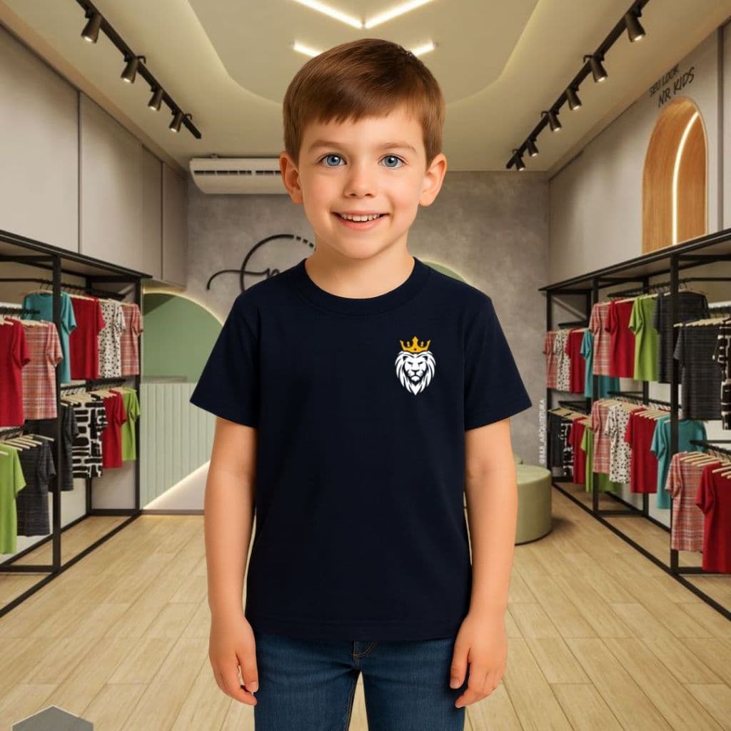 Camiseta Infantil Pra Criança Camisa 100% Algodão Premium Leão De Judá