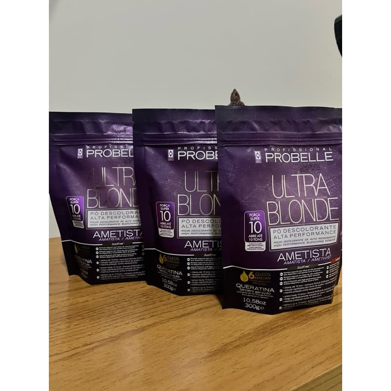 KIT 3 PÓ DESCOLORANTE  300g Ultra blonde Ametista