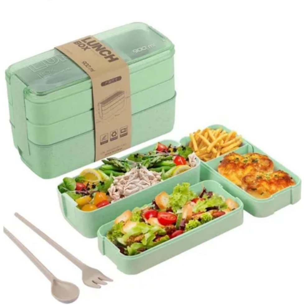 Marmita com Faca, Garfo, e Colher! Lunch Box 900ml