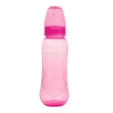 Mamadeiras Petita 240ml – Bico Reto Silicone / Fluxo Confortável ROSA