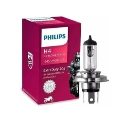 Lâmpada H4 35/35W Roxa Philips Extra Duty – Farol Moto CG Titan Fan Bros XRE