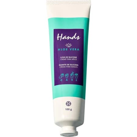 Creme para as Mãos Luva de Silicone Aloe Vera 100g