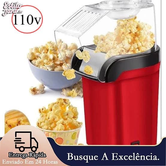 Pipoqueira Elétrica Ar Quente Máquina Fazer Pipoca Sem Óleo Minijoy - 110v