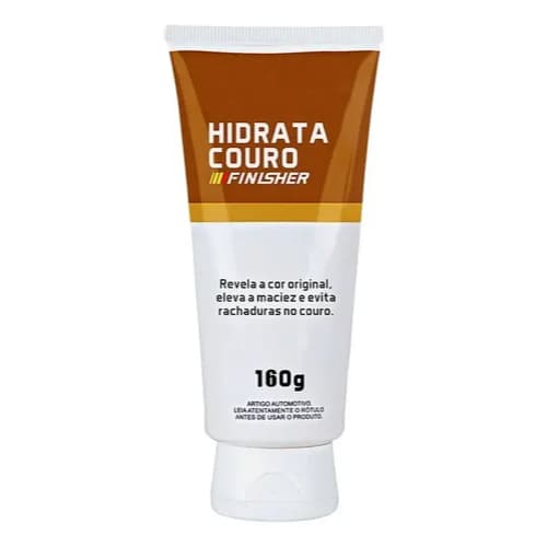 Hidratante de Couro Finisher 160g Hidrata Protege e Restaura Couro Automotivo