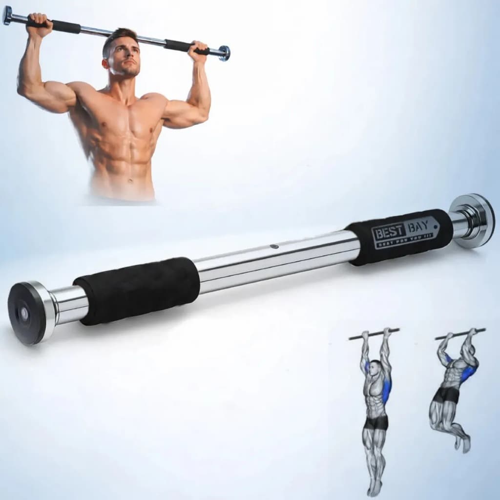 Barra Fixa Porta CrossFit Exercicios Treino Regulável Musculação Força