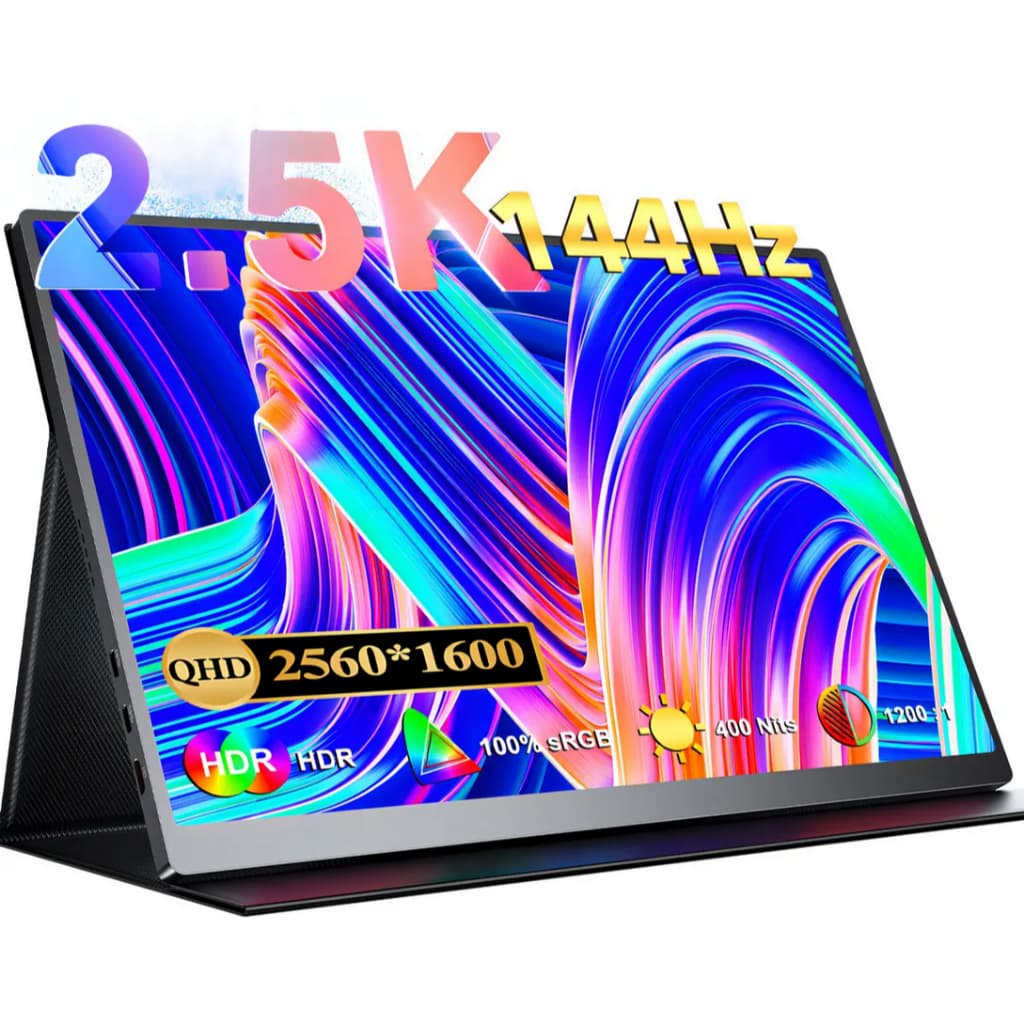 Monitor Portátil Uperfect 16 Polegadas ,2.5k Qhd 2560*1600 144hz Ips Hdr10 Pc Gamer Tela Audio Estéreo Ultra Fino