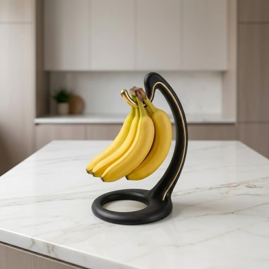 Suporte Gancho para Banana Mesa Cozinha Moderno Decorativo Fruteira