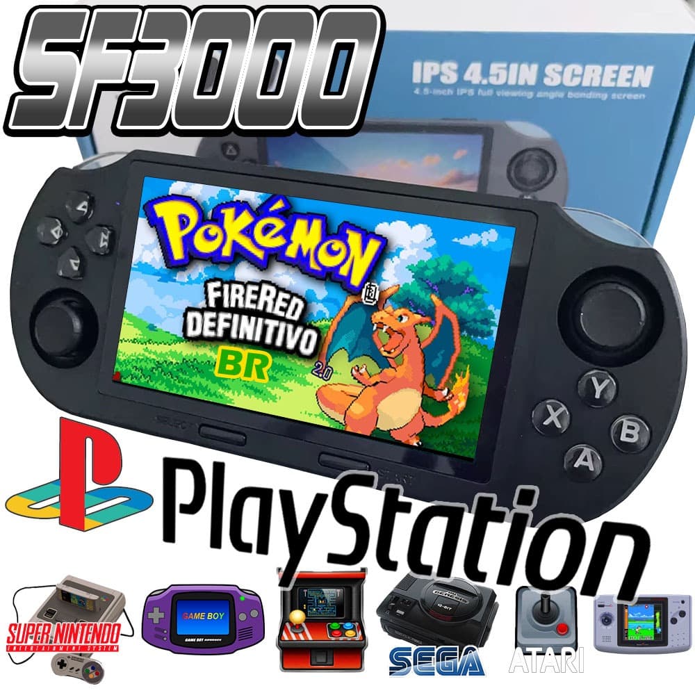 🎮 Video Game Portátil SF3000 | Estilo PlayStation | Diversão em Qualquer Lugar