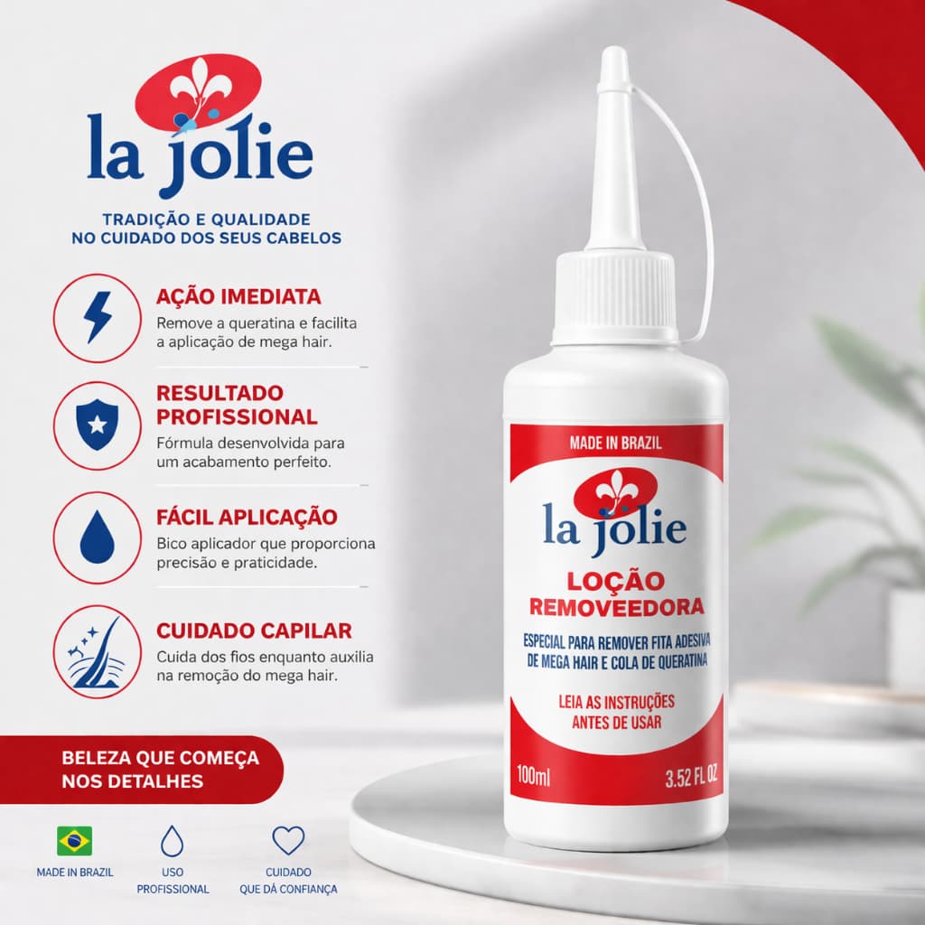 1 ou 2  Unidades De Removedor la jolie original de mega hair fita adesiva queratina lace implante peruca -envio imediato