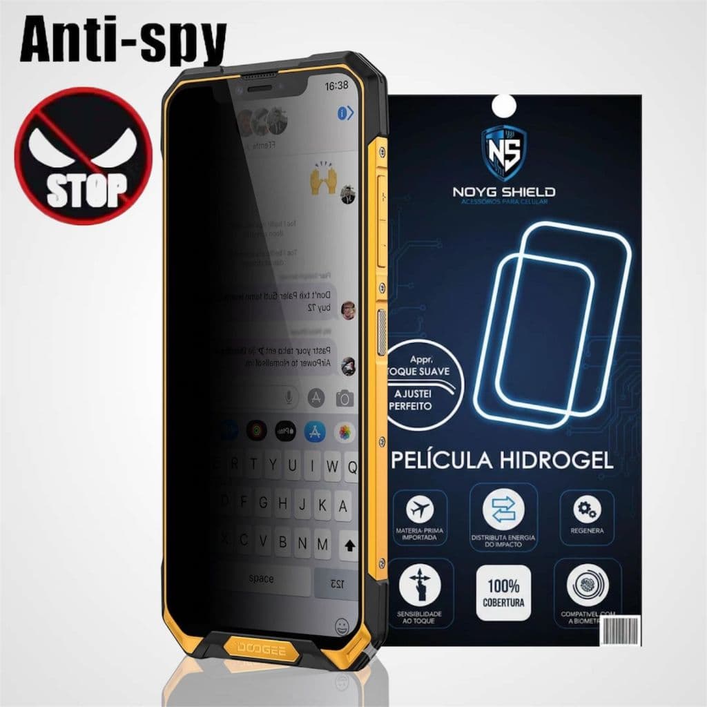 Pelicula Protetora Gel Hidrogel Privativa Privacidade Anti-Espionagem Anti Impacto Para Doogee S200X