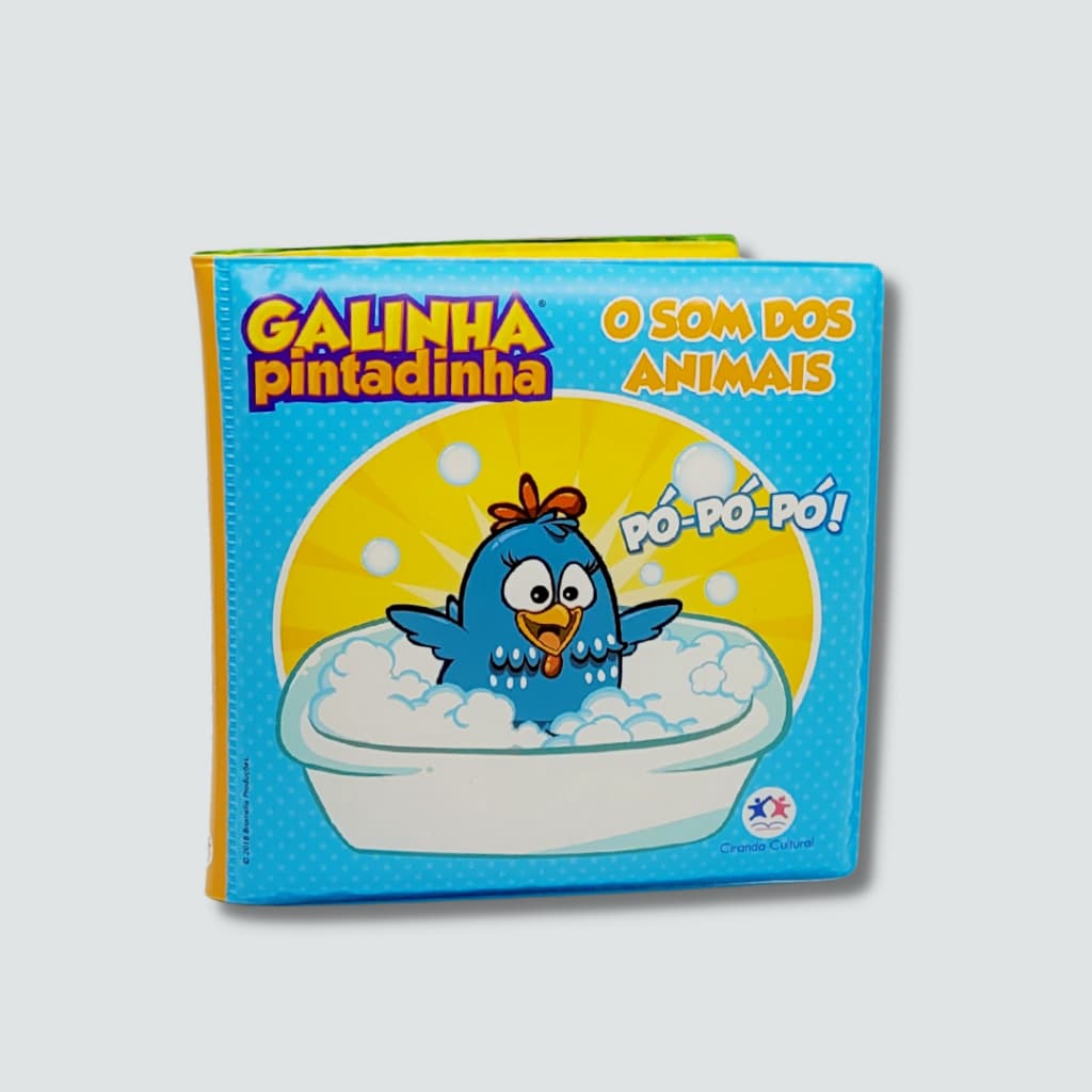 Livro de banho para bebê Educativo Divertido Ilustrado com barulhinho suave esponja de banho