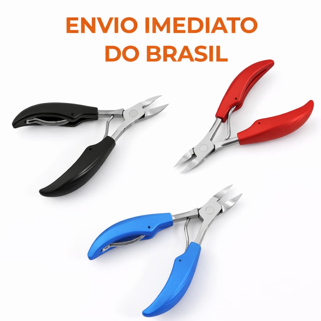 ANA 1108 Alicate mola dupla De Cortar Unha Curvado Profissional Aço Inox Manicure Pedicure Podologia De Unha