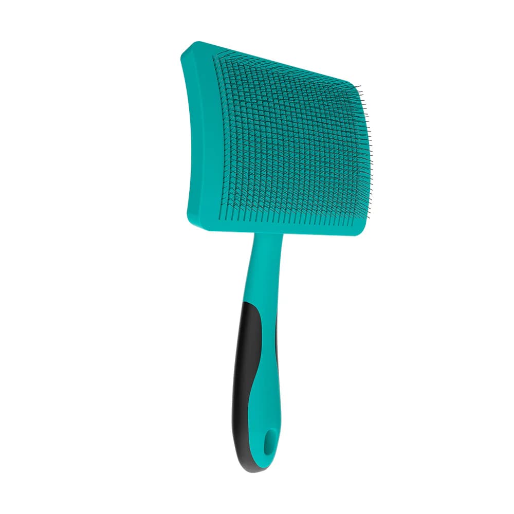 Rasqueadeira Pet Pop Auto Limpante Para Banho e Tosa - Escova Retira pelos Soltos Reclinável