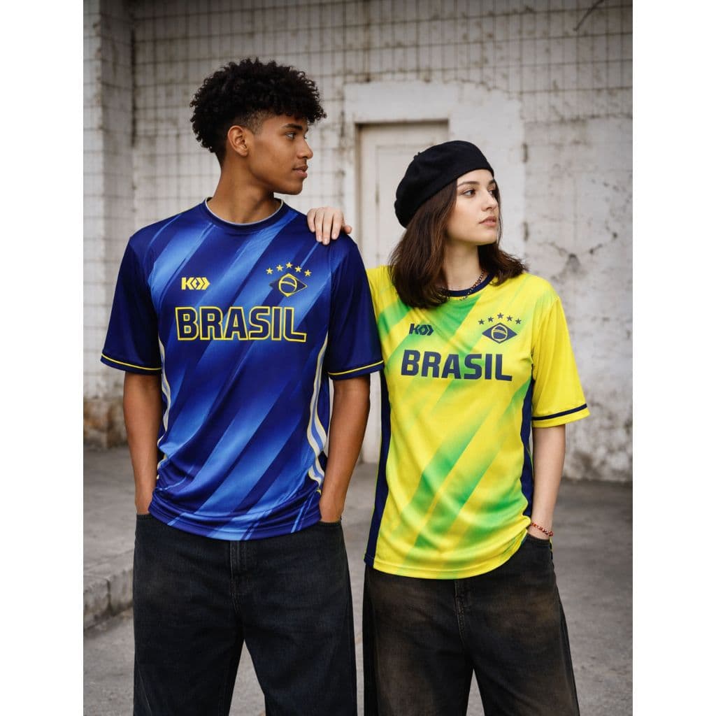 Camiseta Brasil Esportiva Masculina e Feminina Dry Fit Estilo Futebol Torcida Premium Conforto copa 2026
