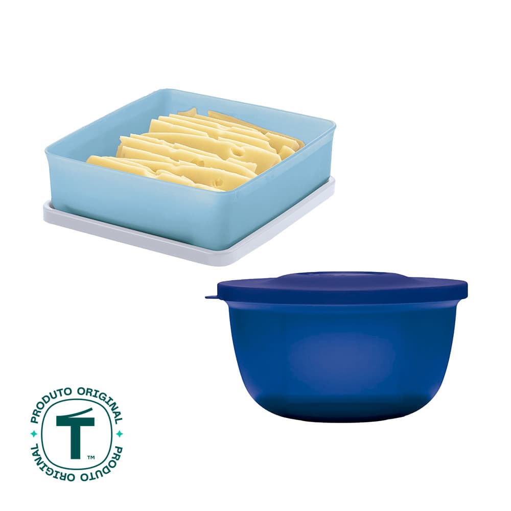 Kit Tupperware Hermético Mini Refri Line 400ml e Refri Safe 400ml