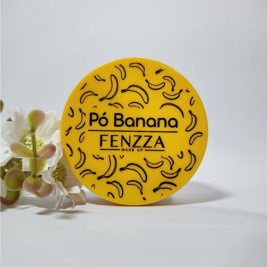 Pó Banana Fenzza Pó facial Ultra Fino Acabamento Matte Selagem para Pele