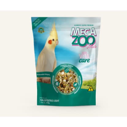 Ração Megazoo Para Calopsitas Mix Light 350g