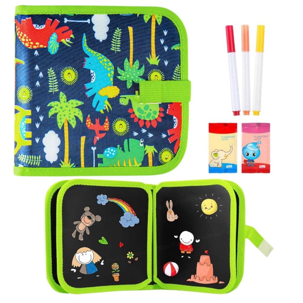 6 Páginas Pintura Apagável Escrita Prancheta Quadro Negro Livros Para Colorir Crianças Brinquedos Educativos Presentes