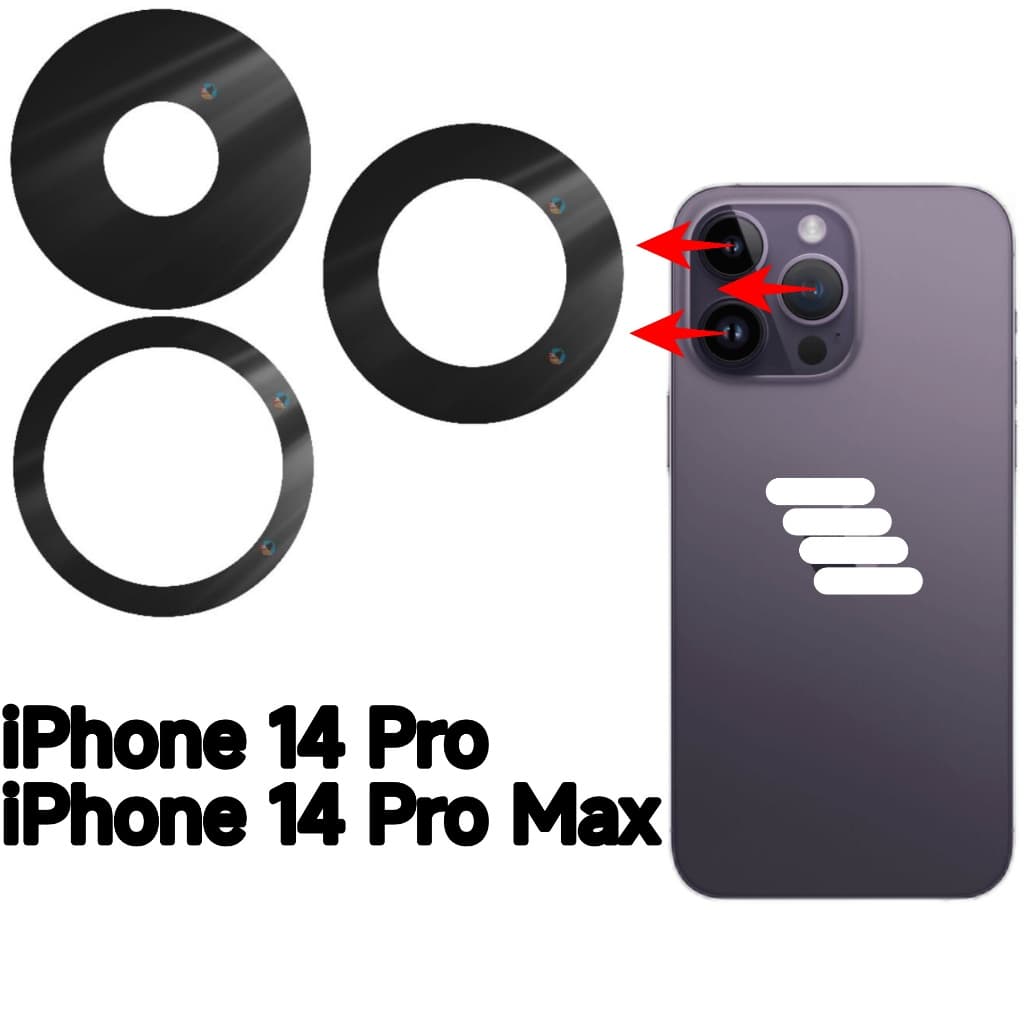 Lente da Camera Para iPhone 14 Pro / iPhone 14 Pro Max Vidro da Câmera Traseira Vidrinho Traseiro