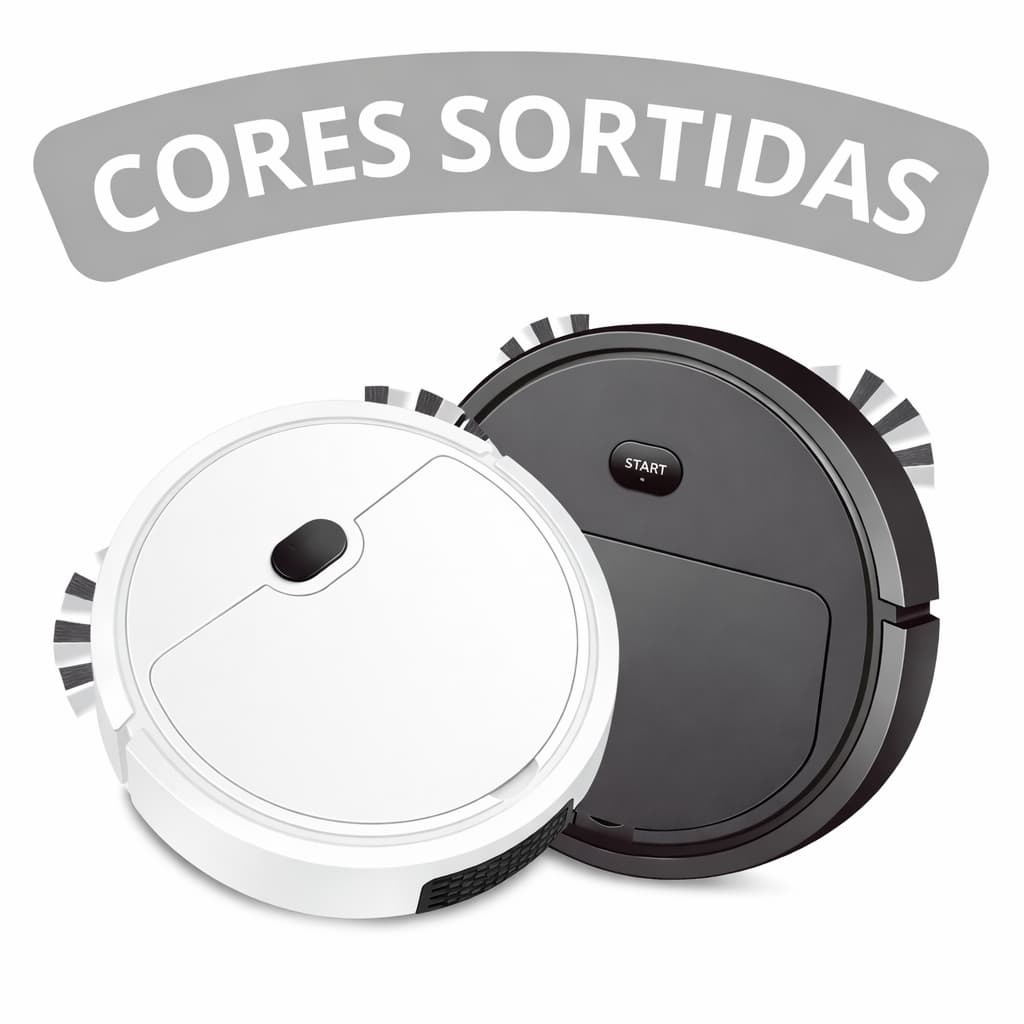 Robô Aspirador Automático Recarregável – Limpeza Inteligente