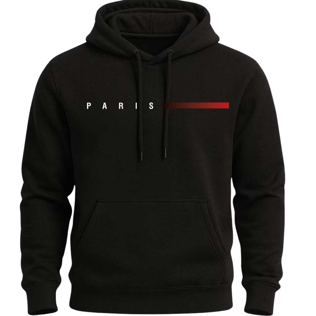 Moletom Canrugu Blusa De Frio Estampado Estilo Paris Unissex Com Capuz E Bolso Premiu
