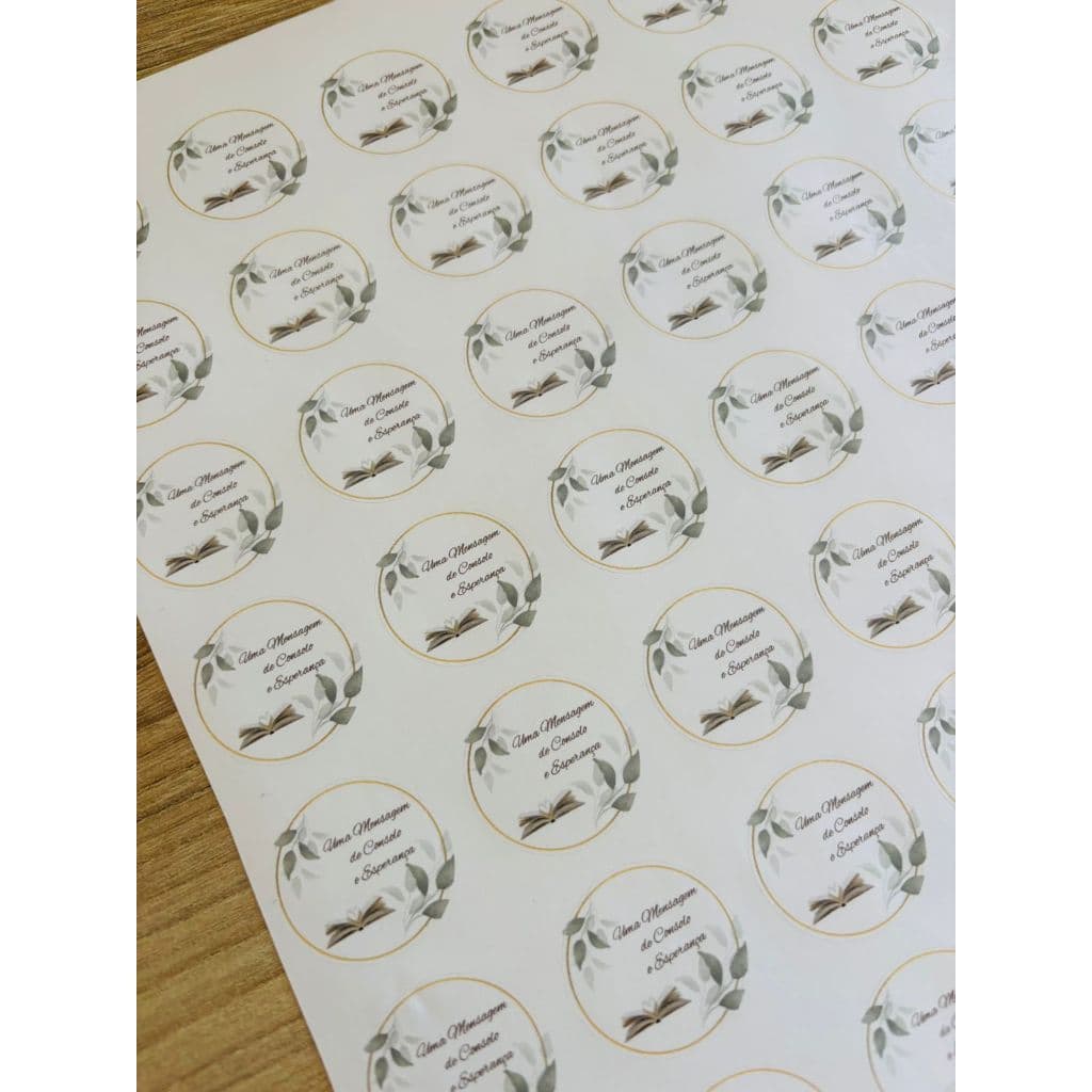 80 Adesivos Personalizados 3cm | Cartela de Adesivos Redondos | Logo, Marca, Embalagens e Brindes