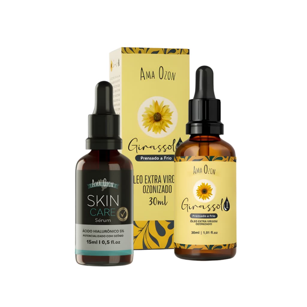 Óleo-Serum Ácido Hialurônico Ozonizado + Oleo Girassol Potencializado com Ozonio ama Ozon