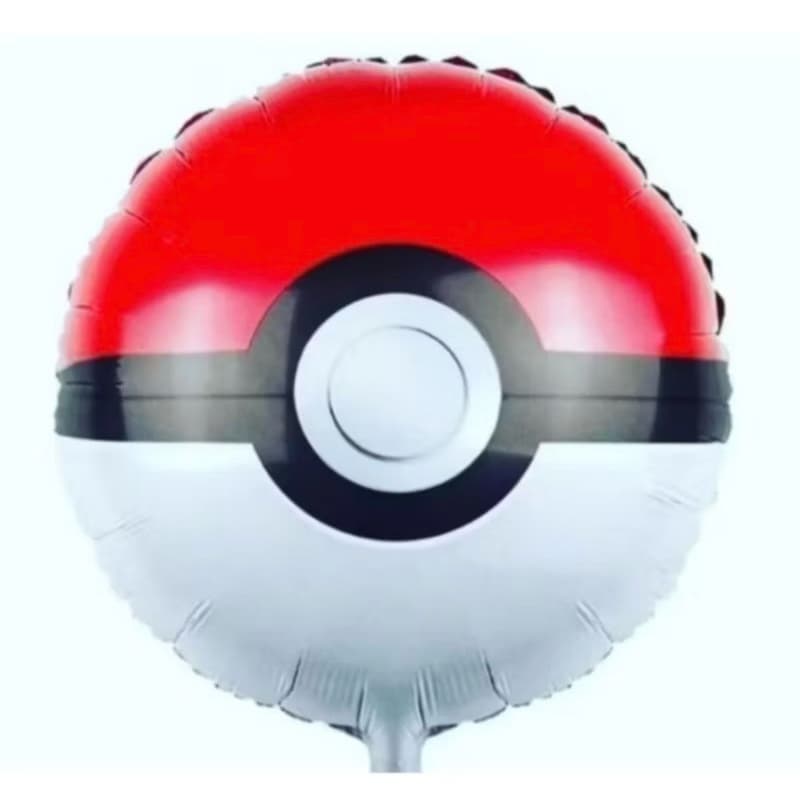 kit c/10 balões metalizado pokemon mede 45 cm