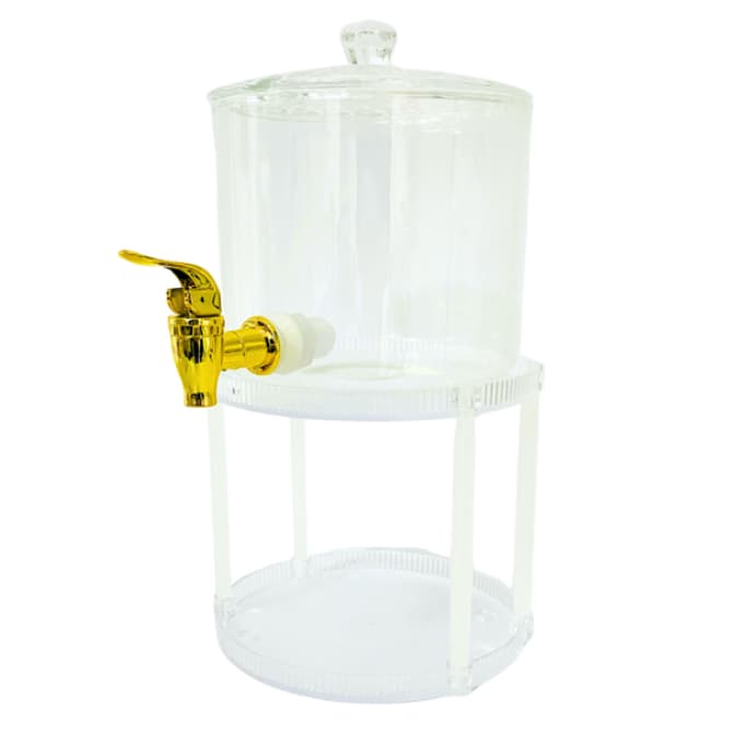 Suqueira de Vidro Com Suporte e Tampa 2,6L