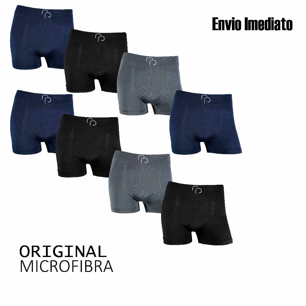 Kit 4 ou 8 cuecas boxer microfibra Original marca Rafa Parize